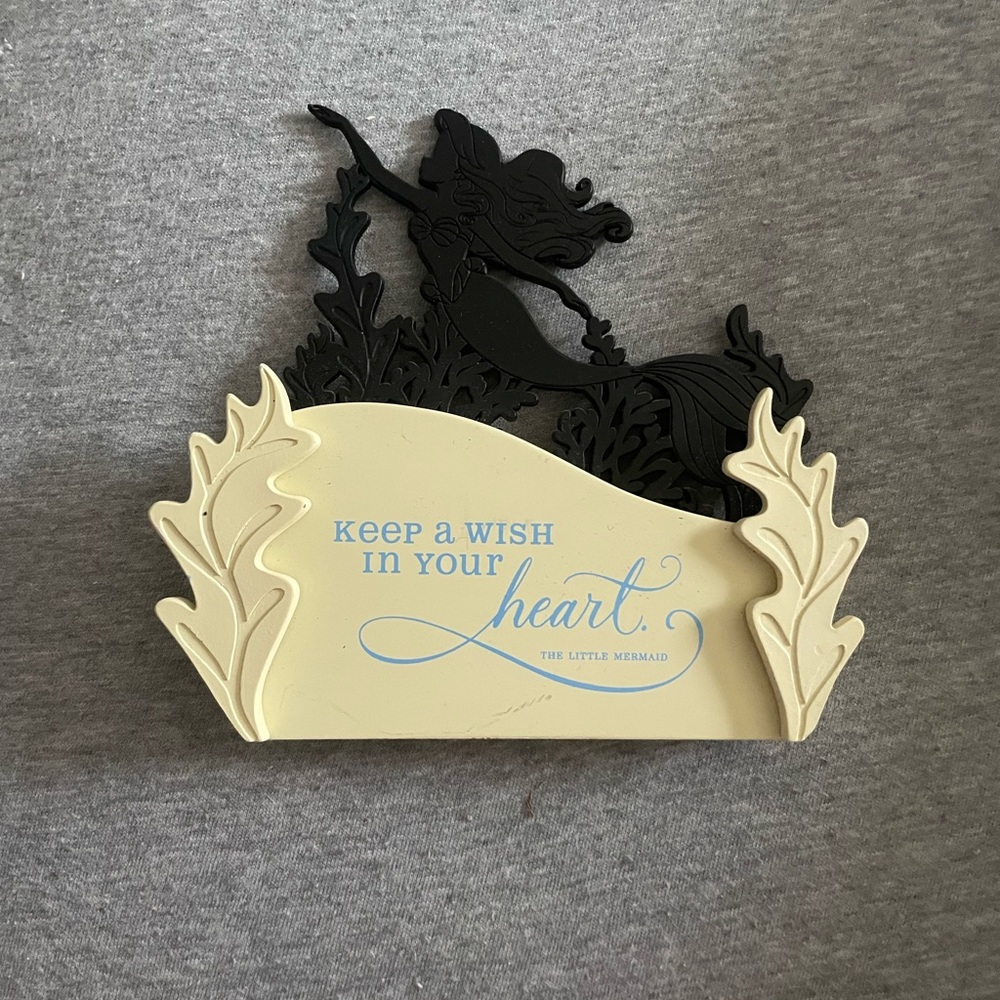 Disney little mermaid “keep a wish in your heart” decoration